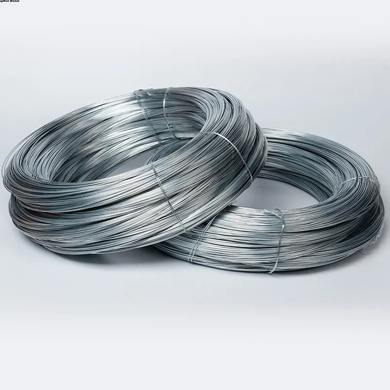 0.8-4.5mm Gi Iron Wire 16 Gauge 18 Gauge Metal Binding Wires electric galvanized shining metal laundry hanger use zinc wire