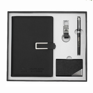 High quality wholesale in stock small order support exclusive office corporate business notebook gift set for man