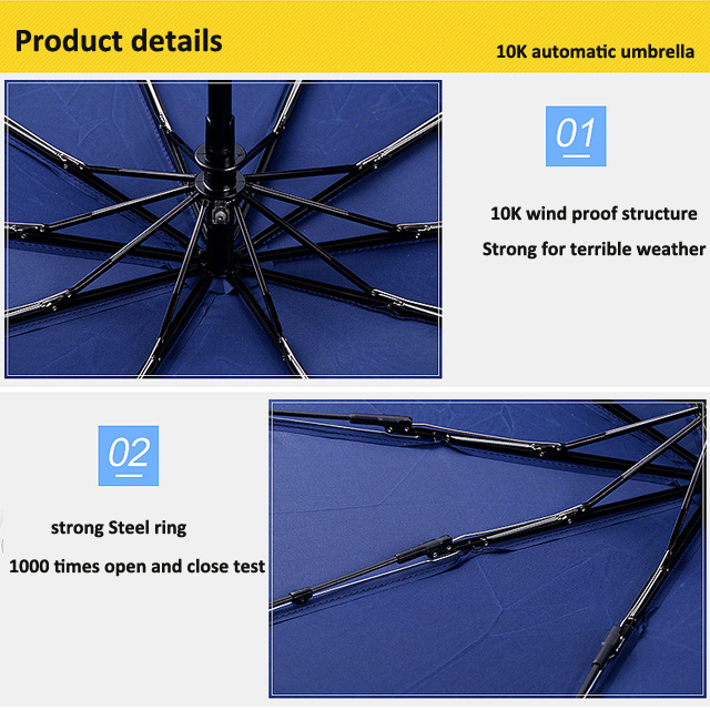 2020 new Custom portable cheap fashion new style promotional folding automatic umbrella with logo