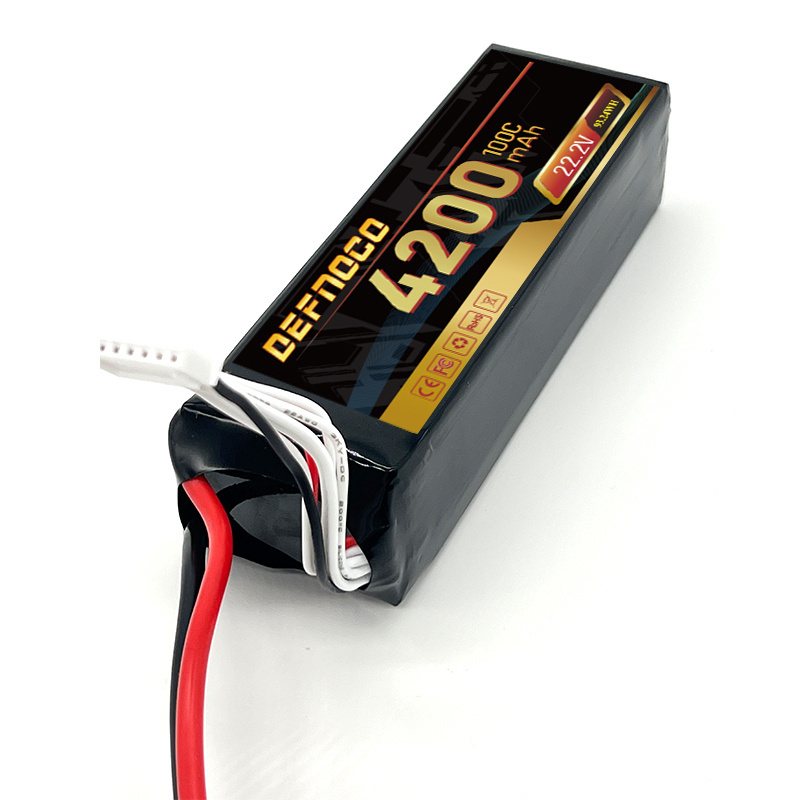 Factory Lipo Battery 6S 22.2V 4200mAh 100C Soft Case Battery with EC5 Connector for RC Buggy FPV Crawler Monster Car Boat Truck