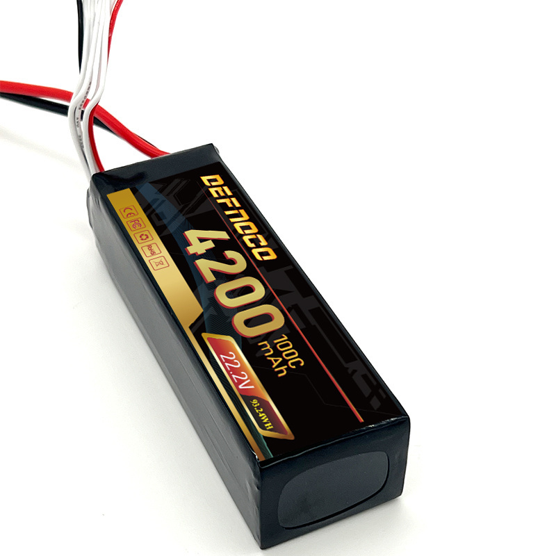 Factory Lipo Battery 6S 22.2V 4200mAh 100C Soft Case Battery with EC5 Connector for RC Buggy FPV Crawler Monster Car Boat Truck