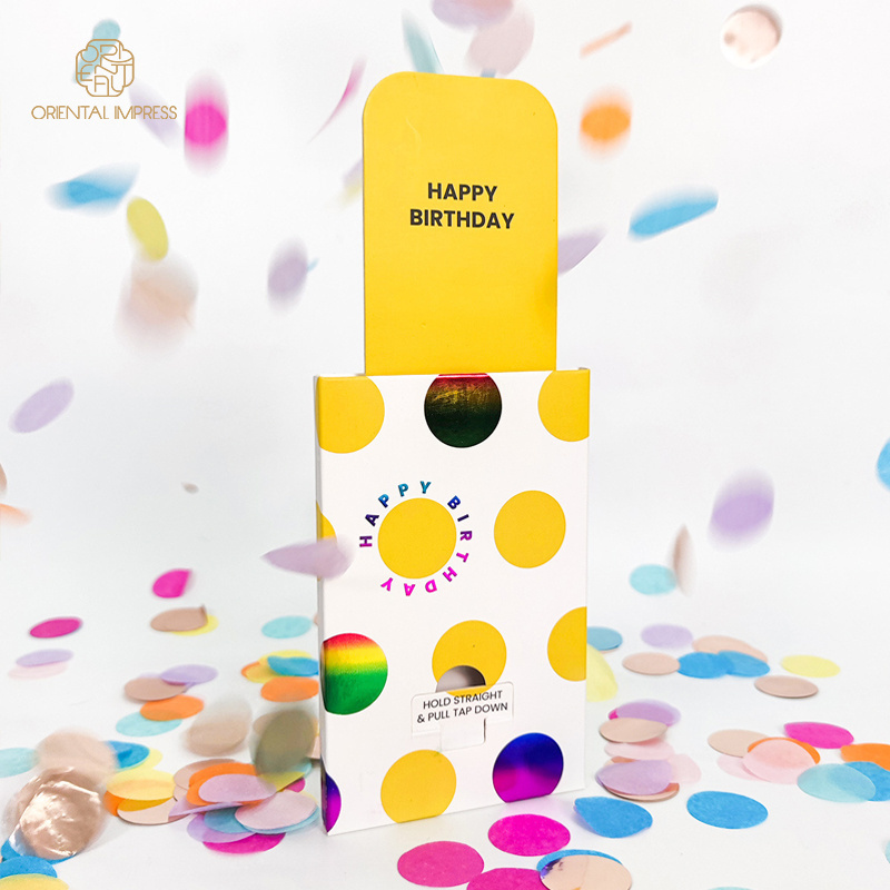 Novelty Mini Party Confetti Cannon Birthday Wedding Party Poppers Confetti