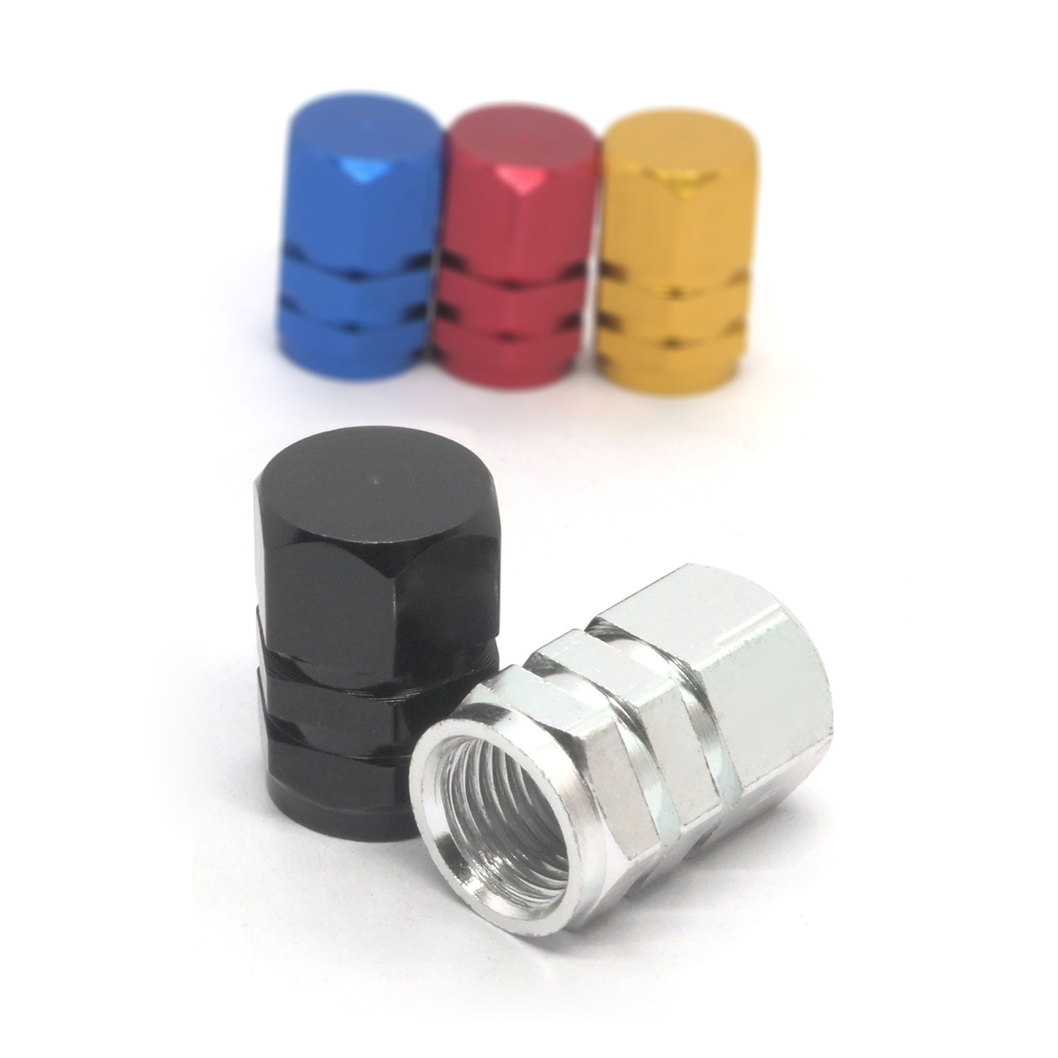 colorful metal Tire Valve Caps Car motorcycle bike Valve Stem Covers custom logo Wheel Rim car valve cap