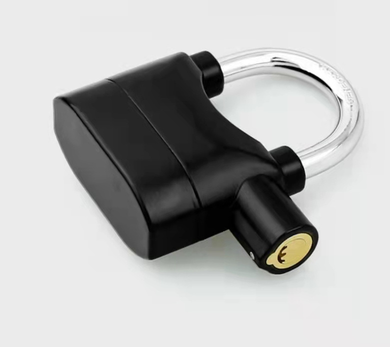 U-shape Security Alarm Lock Motorcycle Anti-theft Bicycle Metal Double lock beam Padlock