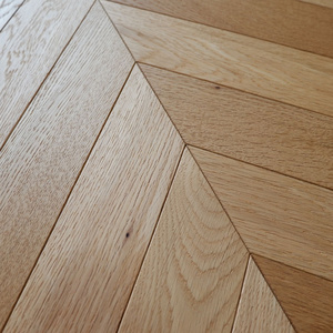 Natural oil color oak chevron engineered wood timber flooring