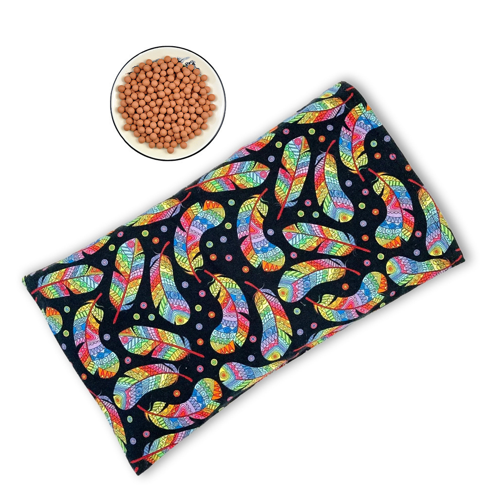 Custom microwave heating pad flax seed cherry stone buckwheat bag moist heat pack for neck back shoulder hot compre