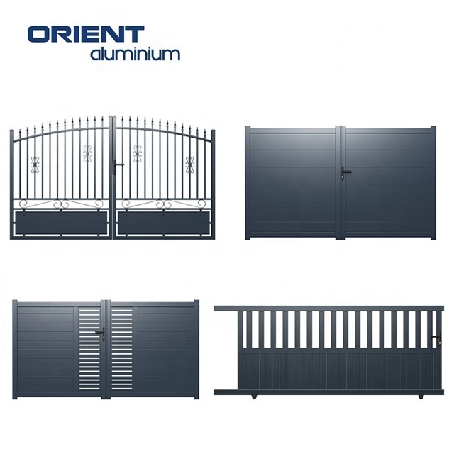 new designs courtyard aluminium art flower fencing folding doors expandable driveway arm house grill dooraluminium driveway gate