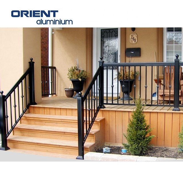 Balcony Aluminum Railing Outdoor Aluminium Balcony Stair Railing Modern Design Aluminium Handrail & Balustrade