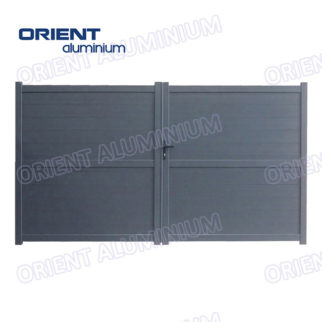 Orient Aluminum Security Estate Gates Automatic Electric Driveway Gates Double Single swing Gate