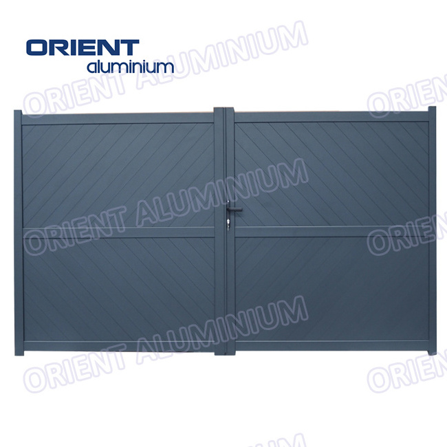 Orient Aluminum Security Estate Gates Automatic Electric Driveway Gates Double Single swing Gate