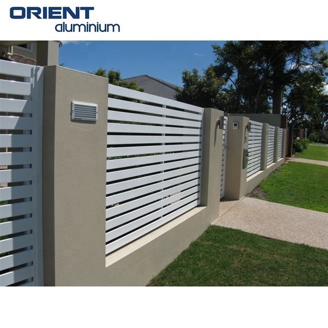 OEM ODM Design Customized Modern Garden Decoration Aluminium Easily Assembled Modern Design Aluminium Fence Garden Boundary Wall