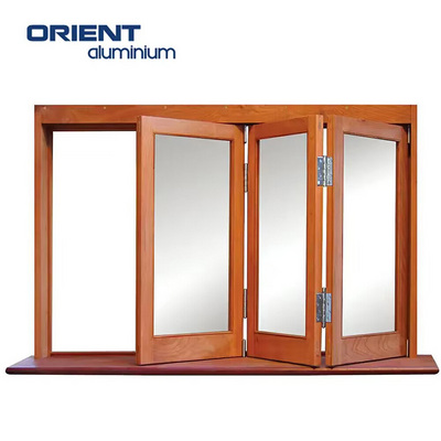 Horizontal folding window Bi fold windows aluminium tempered glass Cheap bi fold windows