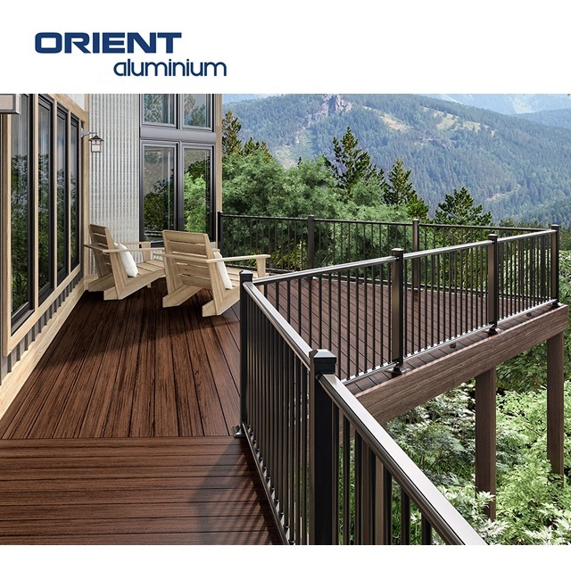 Balcony Aluminum Railing Outdoor Aluminium Balcony Stair Railing Modern Design Aluminium Handrail & Balustrade