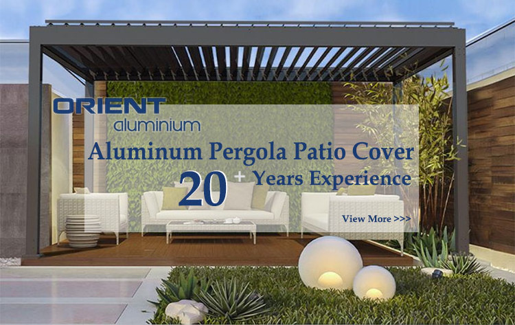 Garden Sun Shade Waterproof Aluminium Patio Roof Pergola Roofing Patio Cover Roof Aluminum Glass Outdoor Aluminum Patio Cover