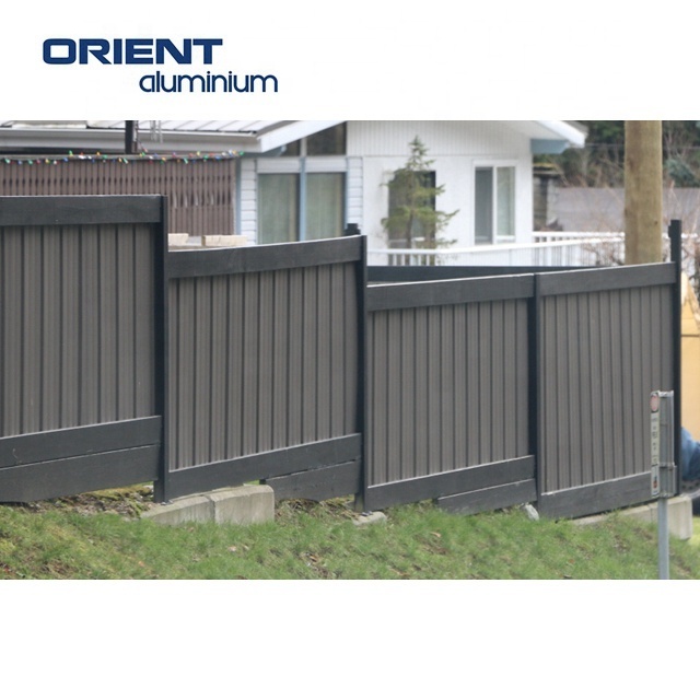 Customized Villa Garden Decorative Aluminum Fence Panels Swimming Pool Fencing Metal Screen Garden Fence