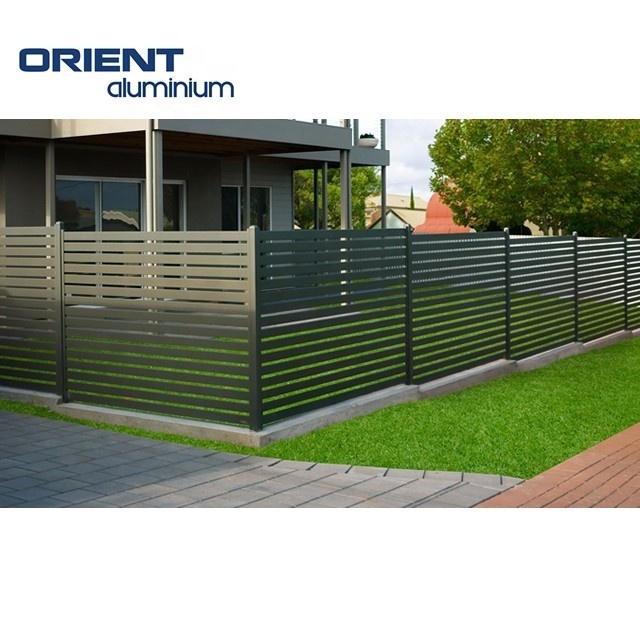 OEM ODM Design Customized Modern Garden Decoration Aluminium Easily Assembled Modern Design Aluminium Fence Garden Boundary Wall