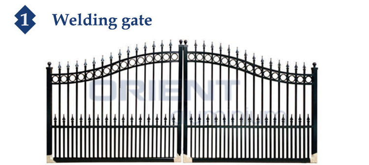 House iron gate design / steel sliding gate / Aluminum PVC vinyl fence gate designs