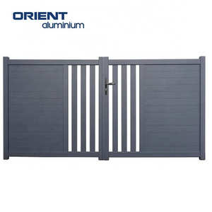 double door grill main gate Low Price Villa Luxury Aluminum panels gate Main grill designs Backyard entry double doors