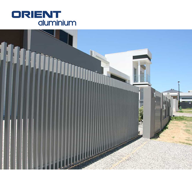 Factory Price Outdoor Customized Simple Installation Aluminum Frame Wood Plastic Composite WPC Fence Garden Fence