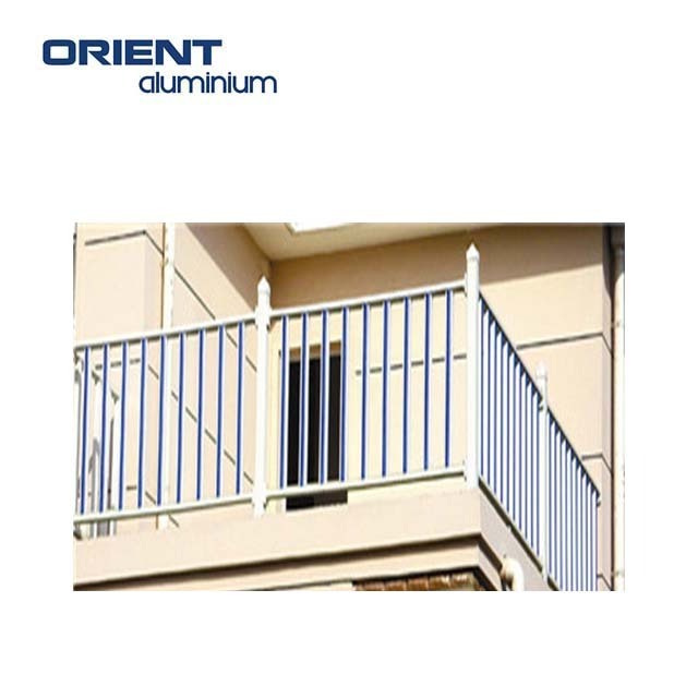 Galvanized steel aluminum pipe modern balcony wrought iron railing design for apartment