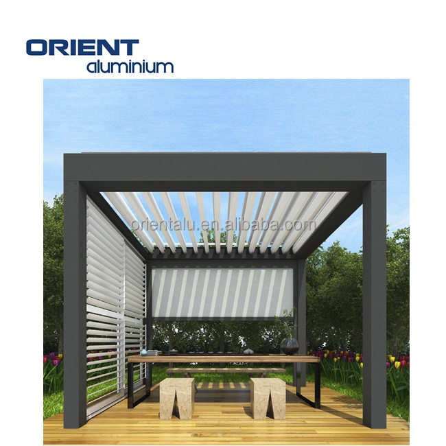 Free Shipping Pergola Aluminum Carport Waterproof Gazebo Bioclimatic Garden Pergola Aluminium Pergola Kit