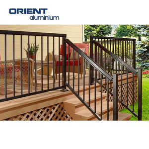 Balcony Aluminum Railing Outdoor Aluminium Balcony Stair Railing Modern Design Aluminium Handrail & Balustrade