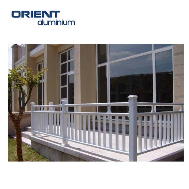 Galvanized steel aluminum pipe modern balcony wrought iron railing design for apartment