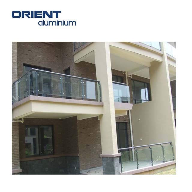 Galvanized steel aluminum pipe modern balcony wrought iron railing design for apartment