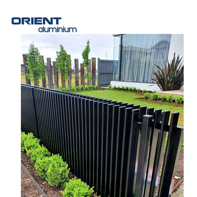 New Designed Aluminum New Zealand Architectural Blade 3d Fence Horizontal Fence Composite Cheap Fence Wall