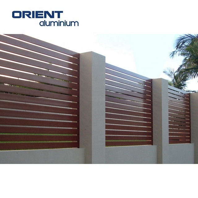 Customized Villa Garden Decorative Aluminum Fence Panels Swimming Pool Fencing Metal Screen Garden Fence