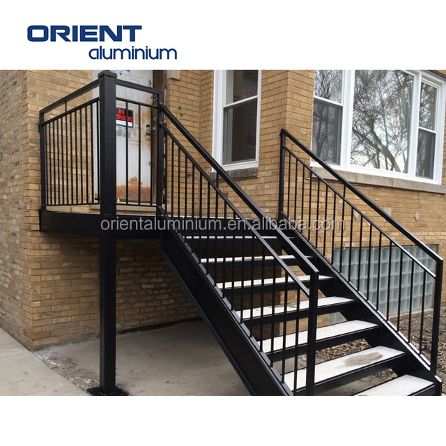 Aluminium Balustrades stair handrails aluminum decking railings galvanized steel pipe railing