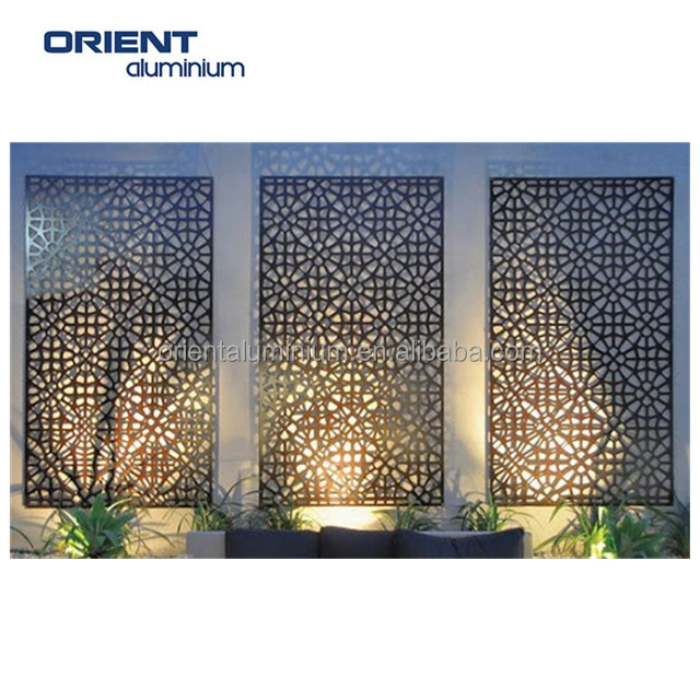 Mellow Free Design Laser Cut Partition Metal Screen Restaurant Wall Panel