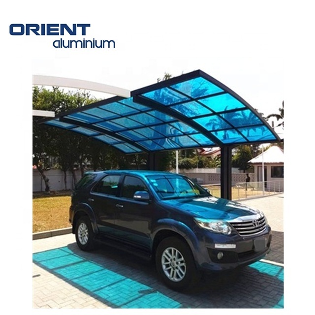 Professional single & double car parking shade/modern design waterproof sun shade carport