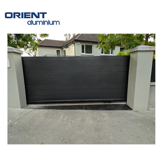 Villa Luxury Custom Security Entrance Sliding Driveway Gates Wrought  Main Gate Design