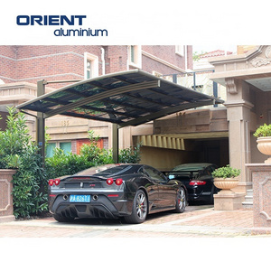 Modern metal  designs aluminum carport cantilever carport  kits polycarbonate carport