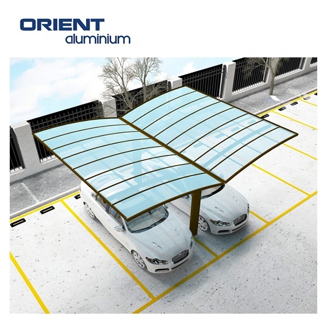 Professional single & double car parking shade/modern design waterproof sun shade carport