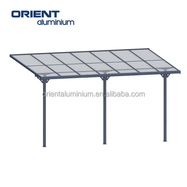 Outdoor Wall Mounted Electric Roof Louver Metal Gazebo Solar Pergola Covers Gazebo