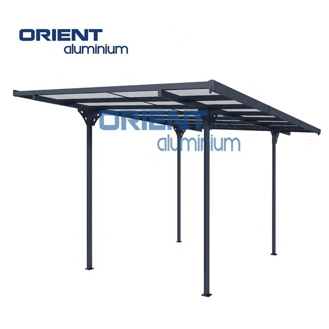 Strong Aluminum Structure carport free standing roofing car parking tent metal frame canopy