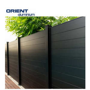 Aluminum Metal Tubular Fence Panels Outdoor Garden Panels Aluminium Garden Fence Yard Morden Picket Fence Panels For Houses