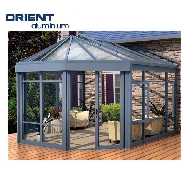 Factory supply High Quality Aluminium Garden House Mini Greenhouses water proof outdoor gazebo complete kit