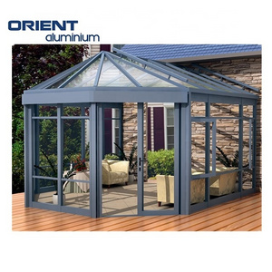 Factory supply High Quality Aluminium Garden House Mini Greenhouses water proof outdoor gazebo complete kit