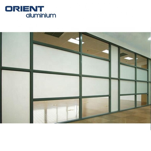 Double Glazed Windows Aluminum frame glass swing window for office