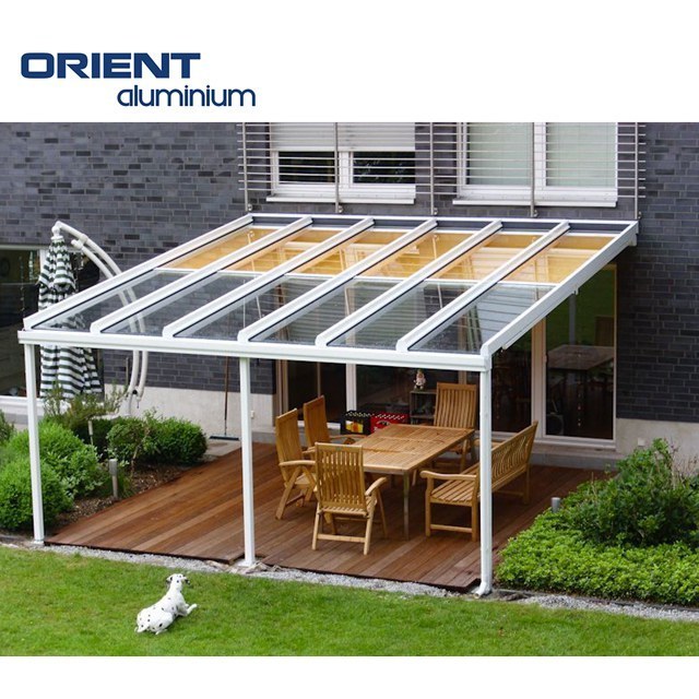 Factory Sale Prefabricated Aluminum Frame Gable Sunroom Low-e Glass Roof For Patio Typhoon Resistant And Waterproof