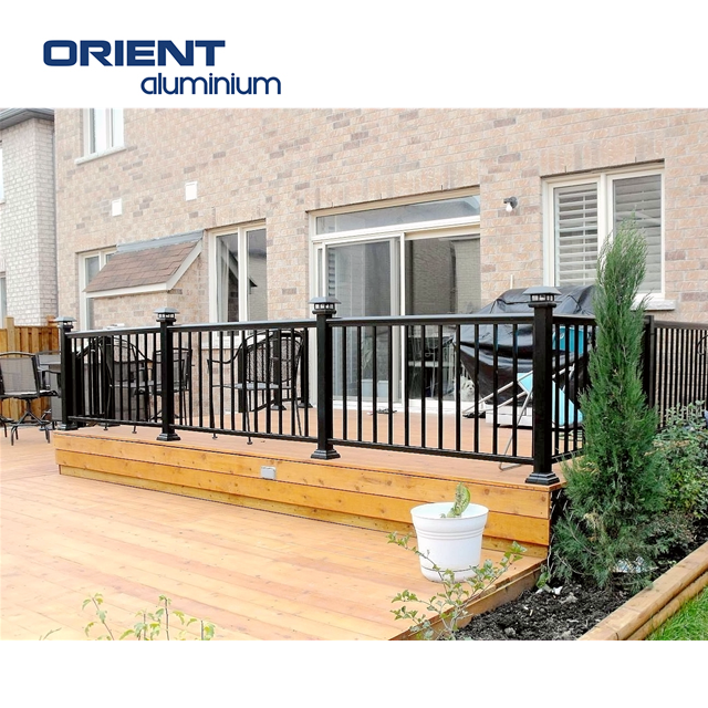 Aluminium metal stair railing family deck railing handrails for stairs manufacturer