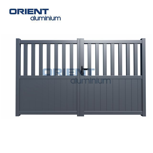 Hot sale Aluminum Modern Aluminum  Gate Design Retractable Sliding Louver Gate