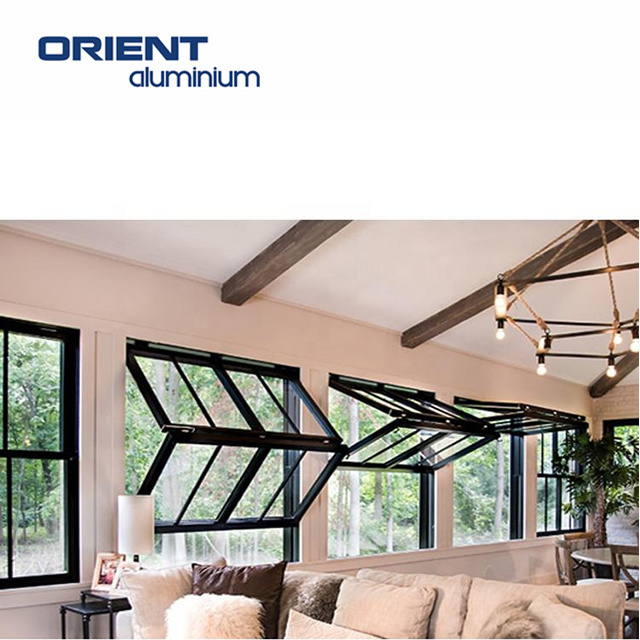 Aluminum Vertical Sliding Bi-folding Push Up Fold Up Window And Door Vertical Fold Up Windows For Storefront