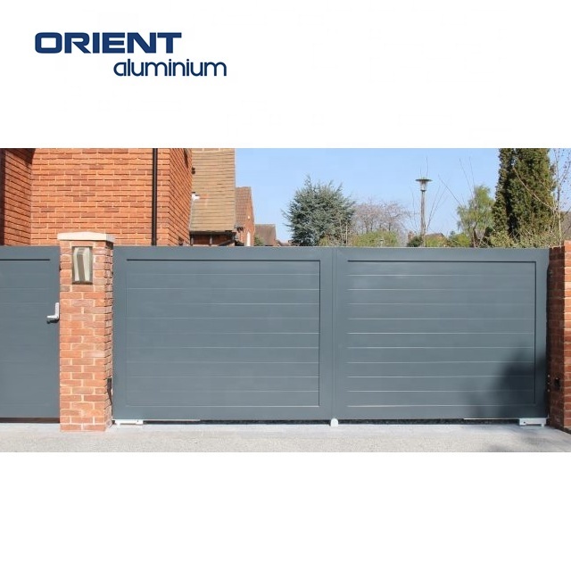 Aluminium latest main gate designs auto sliding gate simple gate design