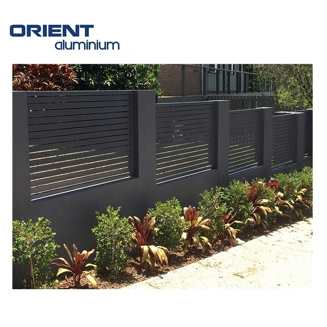 Modern garden farm outdoor aluminum picket fence retractable electric fence products