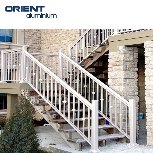 Aluminium Balustrades stair handrails aluminum decking railings galvanized steel pipe railing