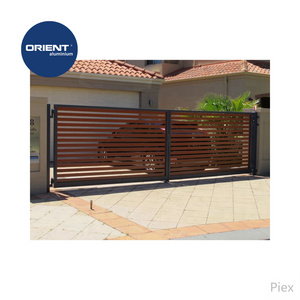 2017 Aluminium walk through gate sliding gates iron gate design from nigeria